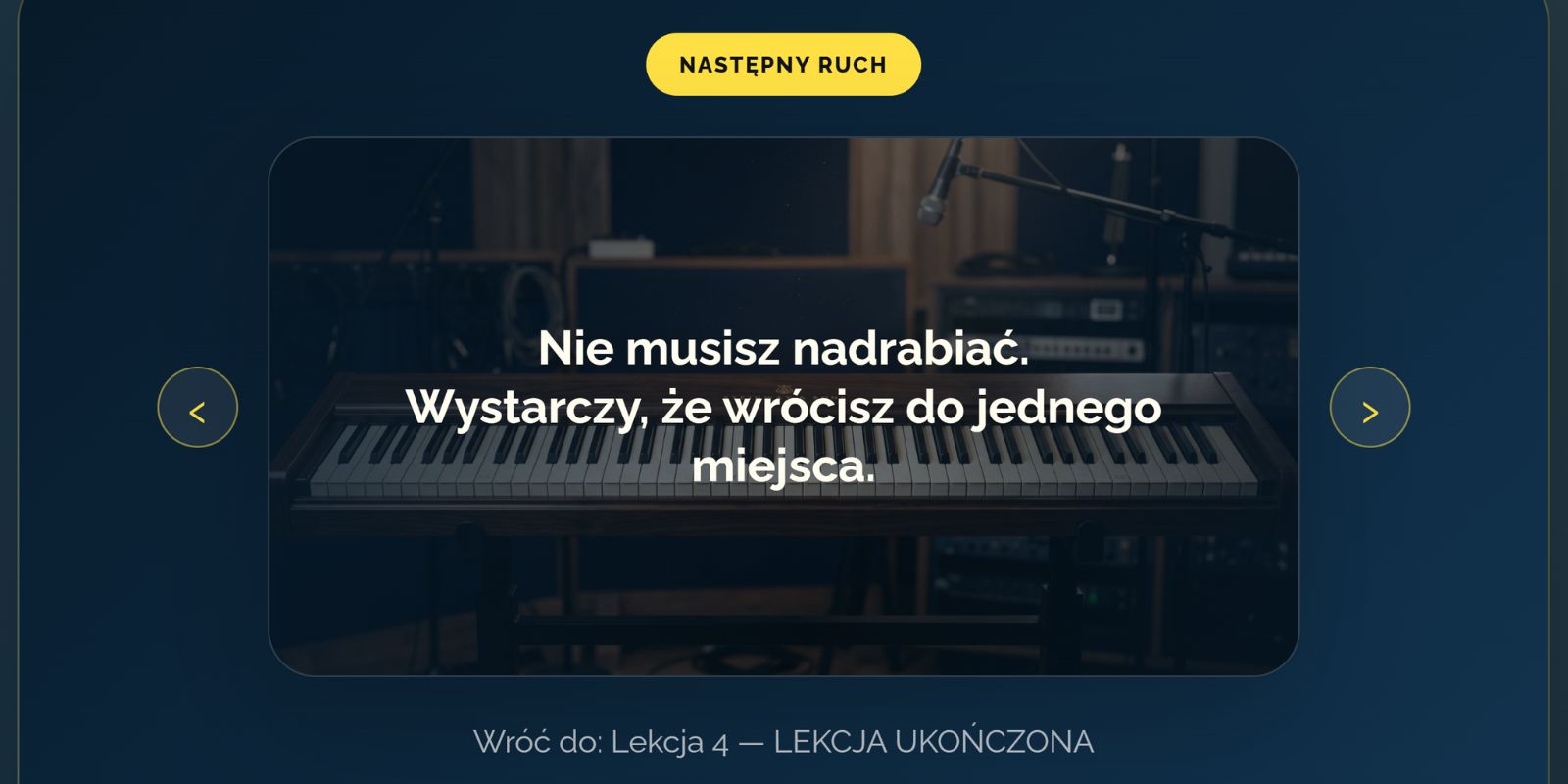 Podgląd punktu powrotu w platformie NCG