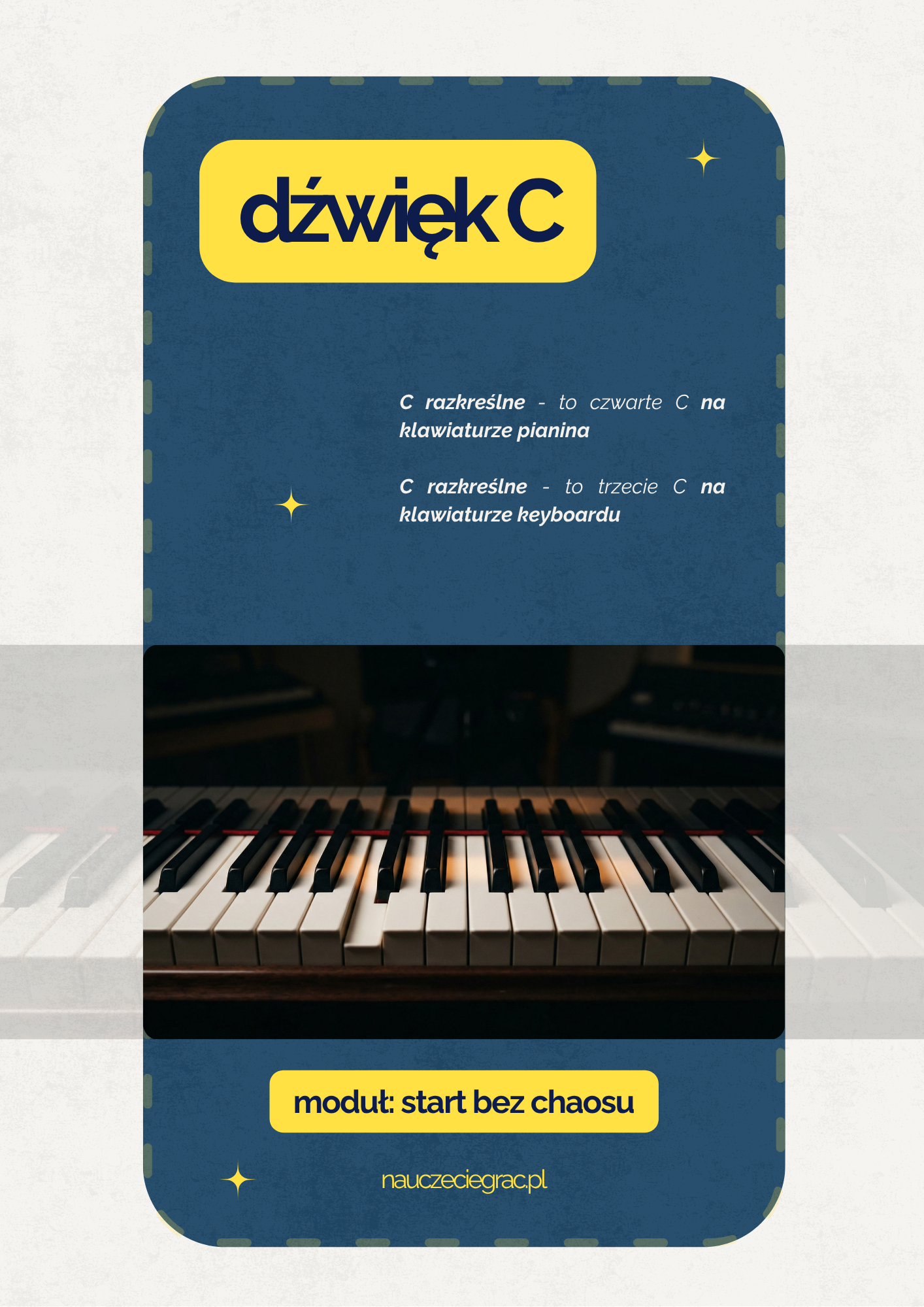 Karta pomocnicza z dźwiękiem C