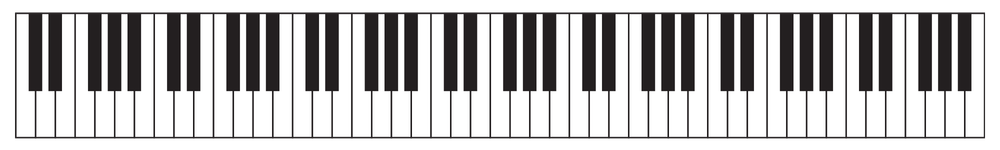Pełnowymiarowa klawiatura pianina